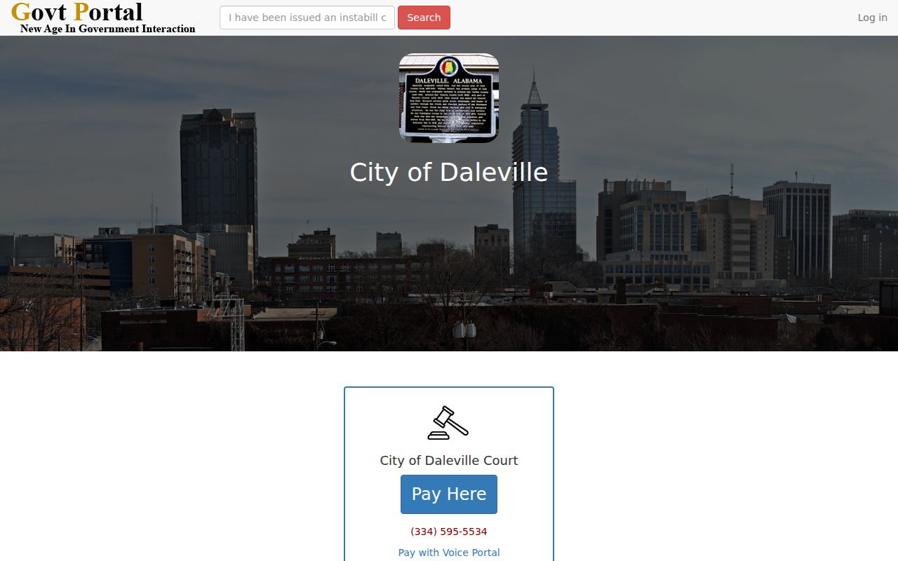 Daleville court docket citation portal