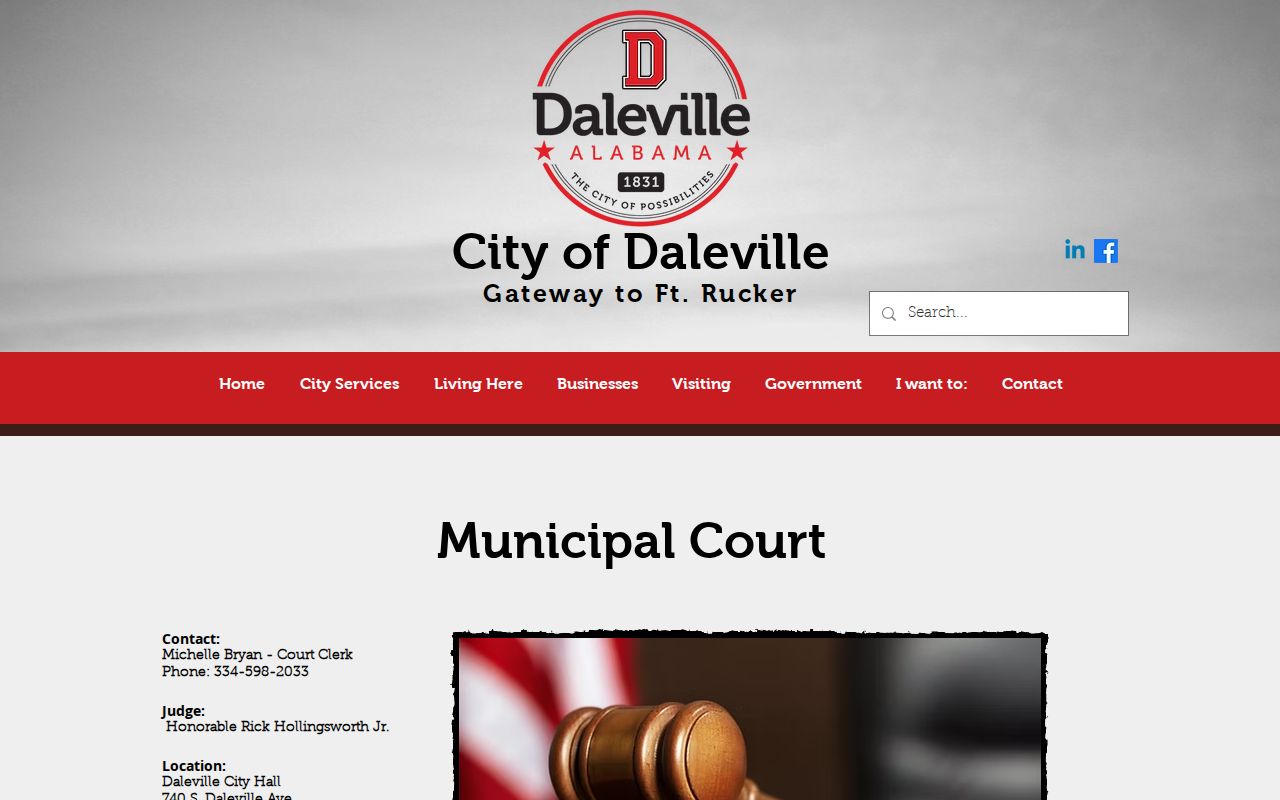 Daleville court docket municipal court source