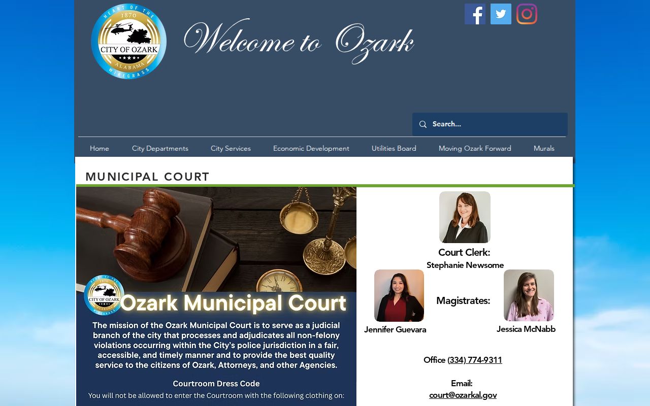 Ozark court docket municipal court information