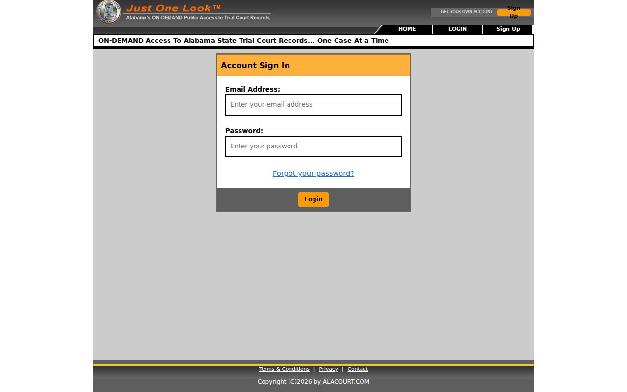 Dale County case lookup Just One Look account login